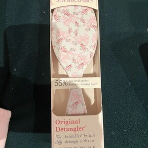 LoveShackFancy Floral Pink Detangler Brush